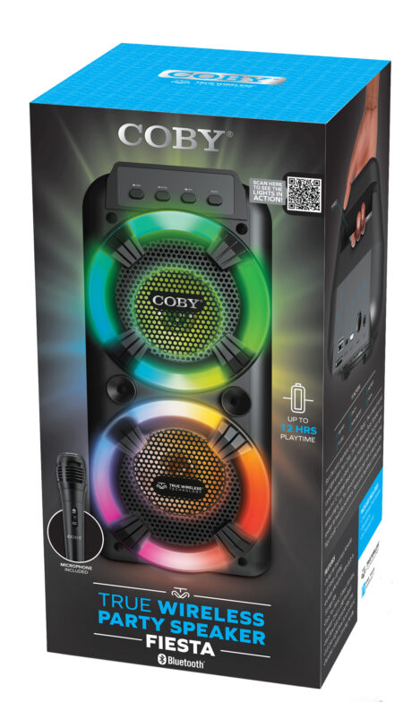 True Wireless Speaker, Fiesta, COBY-CSTW567BK